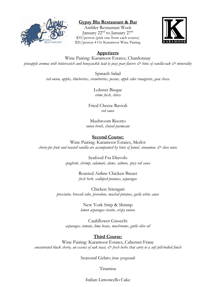 It's Ambler Restaurant Week See What's on the Menu Around Ambler