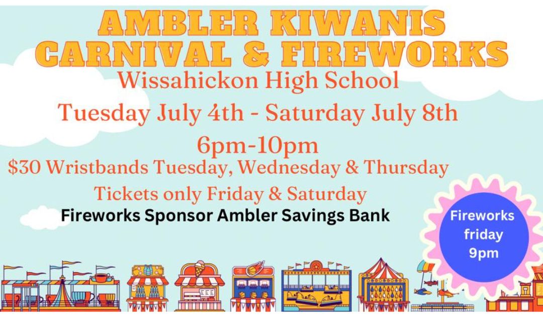 Annual Kiwanis Carnival in Ambler scheduled for July 4 through July 8