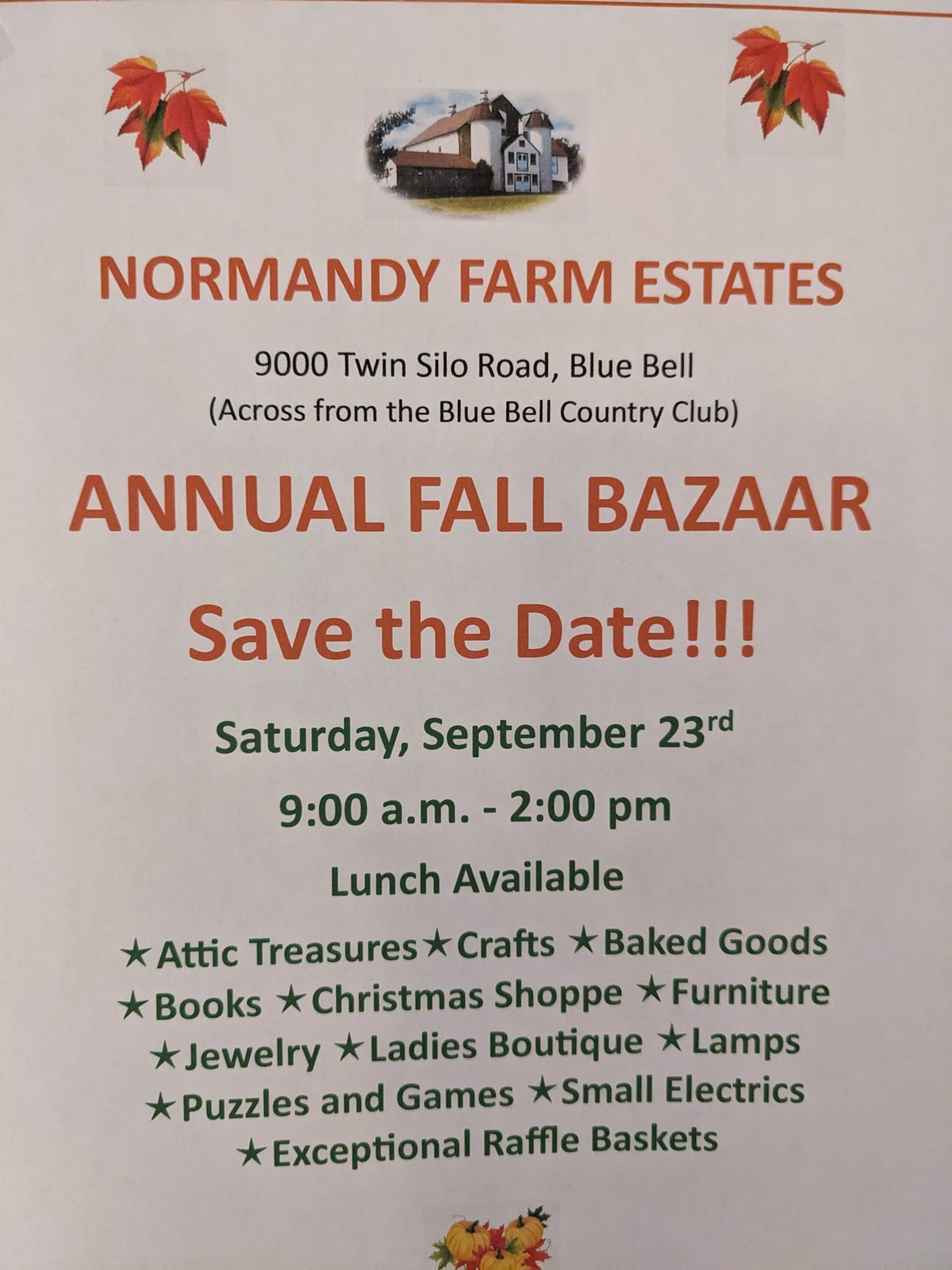Normandy Farms Fall Bazaar Around Ambler